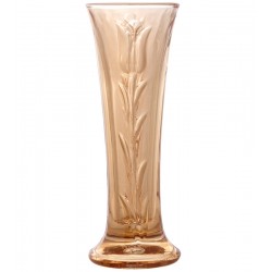 Vaso 15x6cm Vidro Sodo-calcico Rose Ambar